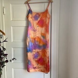Wild Fable Orange and Pink Dress